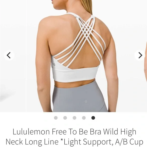 ルルレモン　Free to Be Bra Wild High Neck 6 Lululemon Free To Be Bra *Wild High Neck - Oasis Blue